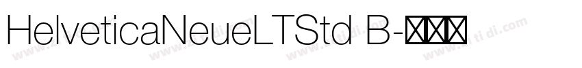 HelveticaNeueLTStd B字体转换
